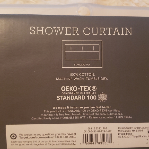 NWT Threshold shower curtain - Picture 3 of 5